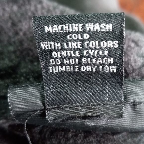 Vintage late 70s Argee velour wrap with sleeves, faux collar & wrists, sz OS - Picture 6 of 6